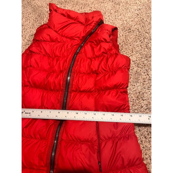 Athleta DOWNABOUT VEST Fall Holiday red vest sz small - Picture 6 of 10